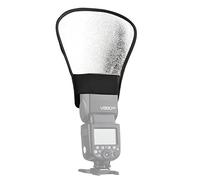 diffusore del flash della fotocamera HUIOP Riflettore flash portatile universale per fotocamera Speedlite Scheda diffusore rimbalzo con sostituzione della superficie riflettente argento e bianco per C