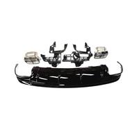 Diffusore del paraurti posteriore Labbro e staffa del telaio e punta del silenziatore di scarico Consigli compatibili for Benz W117 C117 CLA250 Sport CLA45 AMG Berlina 2013-2019