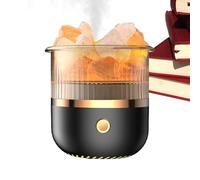 Diffusore del sale himalayano - Lampada ad olio essenziale, produttore di aria | Luce ambientale colorata con pietra naturale per dormire, umidificatore di fragranze camera da letto, unità di c