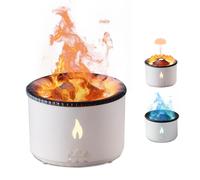 Diffusore di Aroma a Fiamma per Umidificatore Vulcano: Diffusore di Profumo Ultrasonico per Oli Essenziali 300ml Grande Capacità 2-in-1 con Timer Funzione per Camera da Letto (Senza Telecomando)
