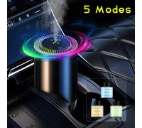 Diffusore di Aroma Intelligente per Auto con Umidificatore Ricaricabile, Deodorante per Oli Essenziali, 3 Livelli Regolabili, Luce LED Stellata, Accessorio Interno, Profumo Montato, Purificatore