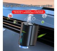 Diffusore di aromaterapia per auto, deodorante per auto intelligente con 60ml di olio profumato, diffusore di aroma per bocchette d'aria regolabile in 3 modalità, deodorante auto intelligente ricarica