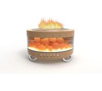 Diffusore di aromi 2 in 1 e lampada in cristallo di sale, 300 ml, diffusore di profumo ad ultrasuoni con 7 colori di luce LED, timer per umidificatore silenzioso per etereo, ideale per