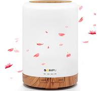 Diffusore di aromi, 300 ml, silenzioso, umidificatore ad ultrasuoni, diffusore di oli profumati, spegnimento automatico, con 7 colori LED, senza BPA, per aromaterapia, per stanze, ufficio, yoga, spa,