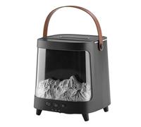 Diffusore di aromi a fiamma a sette colori - Dispositivo intelligente per aromaterapia ad ultrasuoni da 200 ml con funzione timer, macchina silenziosa per nebulizzazione di oli essenziali per bancone