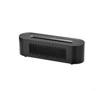 Diffusore di aromi a fiamma simulata con alimentazione USB e luce notturna, dispersione silenziosa della nebbia e spegnimento di sicurezza (nero)
