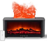Diffusore di aromi a fiamma simulata con telecomando, illuminazione a LED a 7 colori e umidificatore da 250 ml per alleviare lo stress
