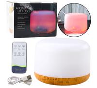 Diffusore di aromi a ultrasuoni e umidificatore 300 ml con LED e telecomando