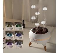 Diffusore di aromi con meduse danzanti LED a 7 colori da 250ML con telecomando | Umidificatore per oli essenziali silenzioso | Aromaterapia automatica per casa, ufficio, camera da letto | Spegnimento