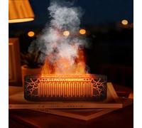 Diffusore Di Aromi Con Umidificatore A Fiamma Vulkan: Diffusore Silenzioso Di Oli Essenziali 260ml, Luce A Fiamma A 7 Colori, Umidificatore Per Aromaterapia Per Grandi Ambienti (Crepe Complete)