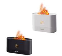 Diffusore di Aromi Effetto Fiamma Oli Essenziali Umidificatore Led Aromaterapia