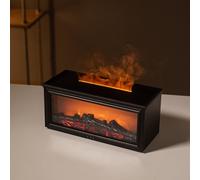 Diffusore di Aromi Fiamma Camino 3D Simulazione con Illuminazione Umore Regolabi