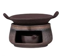 Diffusore di aromi in ceramica e scalda tè, teiera in ceramica per fornello da tè, portacandela in cera con barattolo di incenso, bruciatore di oli essenziali multifunzione per casa, ufficio