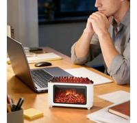 Diffusore di Aromi per la Casa - 160ml Ultrasonico Silenzioso Con Decorazione A 7 Colori Di Fiamma,Diffusore Di Oli Essenziali A Fuoco,Per Camera Da Uffici Soggiorno Spa Yoga