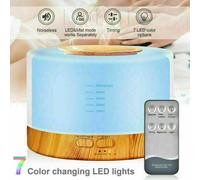 DIFFUSORE DI AROMI UMIDIFICATORE AROMATERAPIA 500ML OLI ESSENZIALI TELECOMANDO