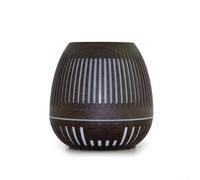 Diffusore di aromi USB, 400 ml, umidificatore con luce notturna cava, design con venature del legno, nebbia silenziosa per la casa, diffusore per aromaterapia e camere da letto (D)