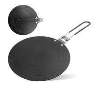 Diffusore di calore per fornelli a gas, 24 cm, diffusore di calore rotondo per fornelli a gas, piastra di scongelamento in lega di alluminio, convertitore piastra di risparmio energetico con maniglia