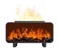 Diffusore di fiamma 3 in 1 & Umidificatore Essential Oil Aromaterapia, Auto Shut-Off Ultrasonic Air Diffuser Cool Mist Electric Humidifier for Bedroom with 7 Color Lights Gift for Home/Office