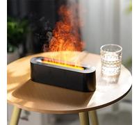 Diffusore di fiamma per camino, diffusore di oli essenziali per aromaterapia, con timer e spegnimento automatico, 7 luci LED lenitive, umidificatore a ultrasuoni da 150 ml, per camera da letto,