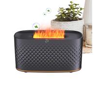 Diffusore di fiamma, ricaricabile tramite USB, portatile, spegnimento automatico, diffusore per , umidificatore da tavolo, per rilassamento, sonno, soggiorno, bagno, yoga, studio, spa