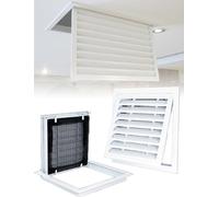 Diffusore di mandata d'aria universale, copertura di ventilazione a persiana regolabile for soffitto, parete, ventilazione di garage, soffitta, ripostiglio(30x30cm/11.8x11.8in)