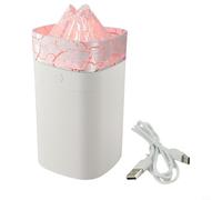 Diffusore di nebbia vibrante da 400 ml con timer di sicurezza, perfetto per migliorare l'aria in casa e in ufficio (bianco (crepe))