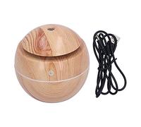 Diffusore di Oli Essenziali, 130 Ml Mini Umidificatore Portatile Diffusore di Aromi Umidificatore Diffusore di Aromaterapia Umidificatore a Nebbia USB con Luce a LED per Camera da (venatura del legno