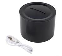 Diffusore di oli essenziali, 160 ml, fiamma sfumata (nero) | Sistema di diffusore di aromi integrato, compatibile con oli essenziali, illuminazione suggestiva, materiale ABS