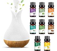 Diffusore di oli essenziali 400ml ambiente con Oli Essenziali 8x10ml set