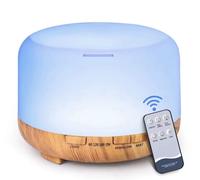 Diffusore Di Oli Essenziali 500Ml Diffusore Di Aromi Umidificatore Ambiente Luci