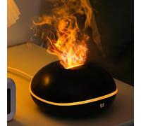 Diffusore di oli essenziali a fiamma, diffusore per aromaterapia da 200 ml, diffusore di aromi a 7 colori, umidificatore ad ultrasuoni con spegnimento automatico senza acqua, per casa, camera da