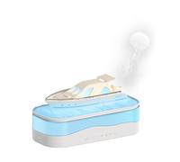 Diffusore di oli essenziali a ultrasuoni da 150 ml, diffusore di meduse umidificatore per aromaterapia a doppia modalità, luce RGB a 7 colori, timer 1/3/5 ore e ricarica superiore, < 30 dB silenzioso