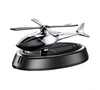 Diffusore di oli essenziali ad energia solare in design aeroplano per auto, compatibile con portabicchieri e cruscotti fornendo una rilassante diffusione dell'aroma (grigio)