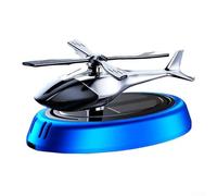 Diffusore di oli essenziali ad energia solare per auto con ornamento a forma di aeroplano, promuove un ambiente rilassante attraverso una delicata diffusione del profumo durante il viaggio (blu)