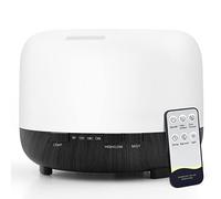 Diffusore di Oli Essenziali Aromi Umidificatore: 500 ML Ultrasuoni Aromaterapia Diffusori Ambiente Casa con Telecomando - Elettrico Essenze Vaporizzatore Olio Lampada Con Timer & Luce LED