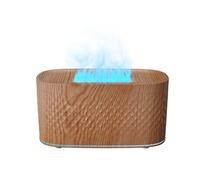 Diffusore di oli essenziali con luci notturne a LED a 7 colori, 2 modalità di spruzzo e spegnimento automatico, umidificatore per aromaterapia con venature del legno da 160 ml, per casa o ufficio