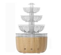 Diffusore di Oli Essenziali di Fiamma, diffusore per aromaterapia con Luce Notturna a 7 Colori e Serbatoio dell'Acqua da 200 ml, 3 modalità, temporizzazione di 5 Ore, Protezione Multipla