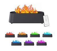 Diffusore Di Oli Essenziali Fiamma, Diffusore Profumo Ambiente Diffusore Di Aromi Con Luci A 7 Colori, Anidro Spegnimento Automatico Diffusore Di Oli Essenziali Con Timer