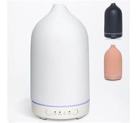 Diffusore di oli essenziali in ceramica per oli essenziali, umidificatore a ultrasuoni fatto a mano, diffusore per aromaterapia, 100 ml, senza acqua, spegnimento automatico, set di 4 temporizzazioni,
