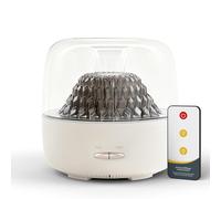 Diffusore di oli essenziali KinYiLO Home, macchina per aromaterapia a forma di vulcano con illuminazione ambientale, nebulizzatore a ultrasuoni da 200 ml, edizione bianca