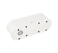 Diffusore di oli essenziali per la casa con atmosfera simile a una fiamma e spegnimento automatico senza acqua, di sicurezza (bianco)