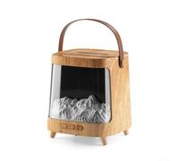 Diffusore di oli essenziali, umidificatore d'aria da 200 ml, diffusore di fiamma LED a 7 colori con telecomando, timer per camera da letto, soggiorno per aria fresca