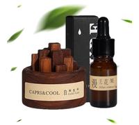 Diffusore di oli in legno - Set di deodoranti in noce nero, olio profumato, diffusore in legno senz'acqua, diffusore naturale per camera da letto, soggiorno, casa, diffusore per la casa