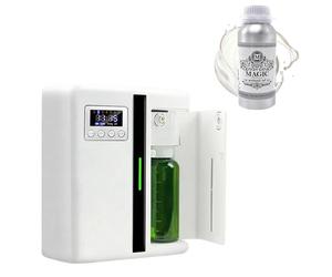 Diffusore di Olio Elettrico + Olio Essenziale Puro Lemone 100 ml. Diffusore di fragranze professionale. Deodorante per ambienti marketing olfattivo per aromaterapia. Per superfici di 50-300 m².