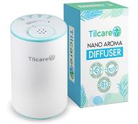Diffusore di olio essenziale nano senza acqua per aromaterapia, diffusore di profumi per ambienti e auto deodorante senza fili, ricaricabile, diffusore terapeutico per casa e viaggio - Bianco