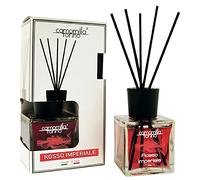 Diffusore di Profumo a Bastoncini 100 ml. Cubo "Camomilla Torino" Italy (rosso imperiale)