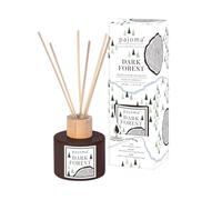 Diffusore di profumo per ambienti Dark Forest, 100 ml con bastoncini - Essential Oils deodorante in confezione regalo | note potenti di bergamotto, arancio e lavanda, soggiorno, camera da letto, bagno