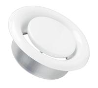 Diffusore di ventilazione silenzioso con isolamento integrato per basso rumore e riduzione della pulsazione negli spazi interni, applicazioni per la ventilazione del bagno