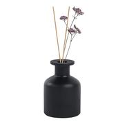 Diffusore di vetro vuoto riutilizzabile da 150 ml/5 oz Vaso diffusore per aromaterapia Contenitore per oli essenziali Accessori per profumi per fai da te Sostituzione canna Diffusore Nero