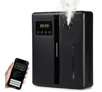 Diffusore Elettrico di Oli Essenziali, Macchina per Aromaterapia Automatica, 160 ML Diffusore Automatico con Display Digitale per Superfici da 50 a 300 m², per Casa, Hotel (nero)
